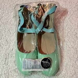 Monkey Feet aqua ballet flats